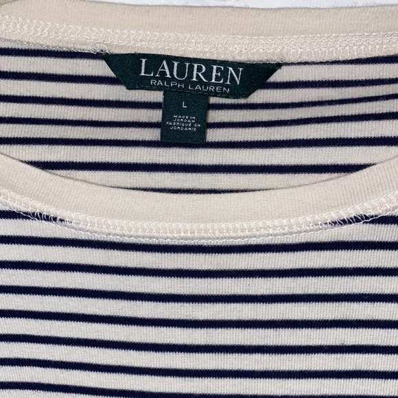 Lauren Ralph Lauren Long Sleeve Faux Suede Elbow Patches and Neck… - Picture 4 of 7